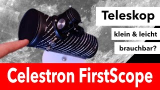 Celestron Firstscope 76300  Review zum Teleskop für Anfänger [upl. by Aerbas]