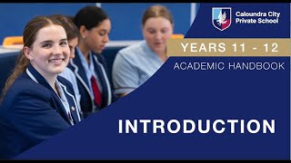 CCPS Year 11 and 12 Subject Selection  Introduction [upl. by Formica428]