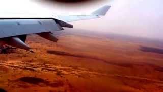 Landing at Niamey Niger Air France A340 [upl. by Chadabe137]