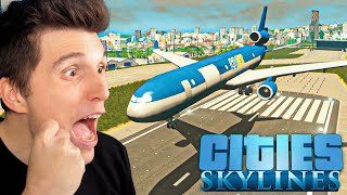 Ich baue einen FRACHTFLUGHAFEN für gigantische Flugzeuge  Cities Skylines [upl. by Guillaume]