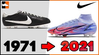 Evolution of Nike Football Boots 2021 Nike Soccer Cleat History [upl. by Home]