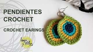 Tutorial Pendientes o Aros Crochet o Ganchillo [upl. by Madalyn]