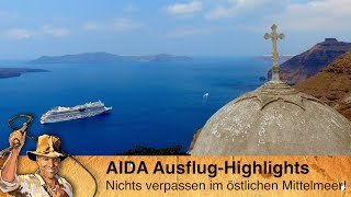 AIDA Ausflüge östliches Mittelmeer  Ausflug Santorin Jerusalem Marmaris Zypern [upl. by Newmark]