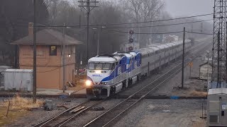 The First Revenue Run of Metras new F59PHI Locomotives 122018 [upl. by Alhsa]