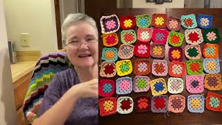 Vlogmas 2023 Day 13 Check Out All my Granny Squares [upl. by Niltac]