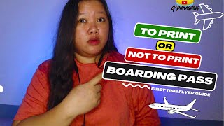 Do We Need to Print Boarding Pass Tagalog [upl. by Fawcette]