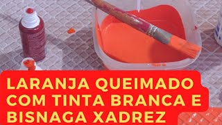 como fazer a cor laranja com bisnaga xadrez como alterar a cor laranja [upl. by Oralee39]