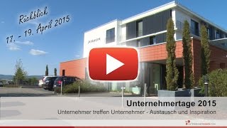 Unternehmertage 2015  Rückblick [upl. by Jemima]