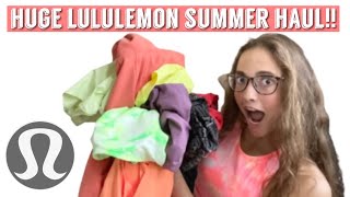 LULULEMON SUMMER TRYON HAUL  over 1000 worth [upl. by Heddi]