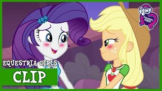 Rarity and Applejack Reconcile  MLP Equestria Girls  Rollercoaster of Friendship Full HD [upl. by Ahrendt882]