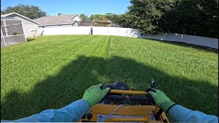 Lawn Care  Realtime Double Mowing HUGE BiWeekly Lawn [upl. by Yleoj]