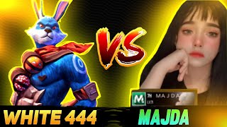 White 444 Vs Majda Cute Girl  Best Romantic Gameplay  Garena Free Fire [upl. by Adihsaar]