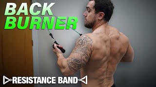 Resistance Band Back Workout At Home to Get Ripped [upl. by Leoline181]