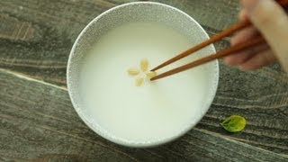 korean pine nut porridge Jat Juk 잣죽 [upl. by Powder231]