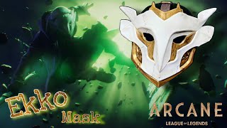 COMO HACER MASCARA DE EKKO quot ARCANE  LEAGUE OF LEGENDS quot  HOW TO MAKE EKKO´S MASK LOL [upl. by Rufe738]