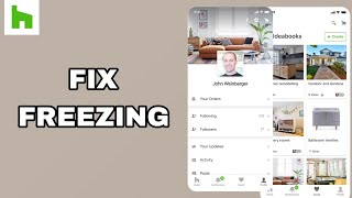 How To Fix And Solve Freezing On HouzzHome Design App  Final Solution [upl. by Lihka]