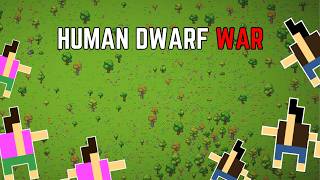 War Between Humans amp Dwarves WorldBox [upl. by Jillane918]