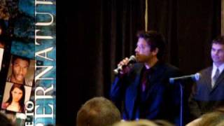 Misha Collins Interrupts Jim Beavers Panel [upl. by Anaahs]