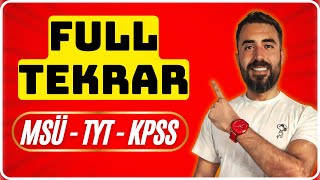 MSÜ KPSS TYT TÜRKÇE FULL TEKRAR 2024 🔴MSÜ FULL TEKRAR KPSS FULL TEKRAR ile Sınavı FULLEYECEKSİN [upl. by Caspar]