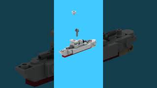 LEGO Micro Warship MOC  Speed Build Animation [upl. by Adahsar778]