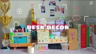 Desk Decor  ASMR  decorate the study table  desk organizer [upl. by Nahtiek976]