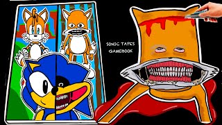 Making The Sonic Tapes📼SHIN SONIC Game Book➕TAILS Sonic Squishy 🫥 DIY 소닉 테이프 [upl. by Spillar990]