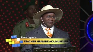 Teacher Mpamire acts Ugandan President in Nairobi Kenya [upl. by Haseena]