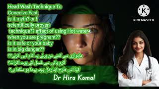 head wash technique to conceive fast dr hira komal [upl. by Wendi]