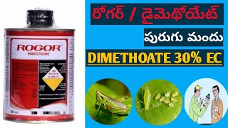 రోగర్ డైమెథోయేట్ పురుగు మందుROGOR DIMETHOATE 30ECINSECTICIDE WITH MODE OF ACTION FULL DETAILS [upl. by Illib850]