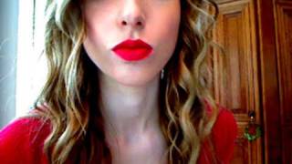 Red Lipstick Tutorial  how to apply red lipstick flawlessly  perfect red lips  PEACHY [upl. by Goebel51]