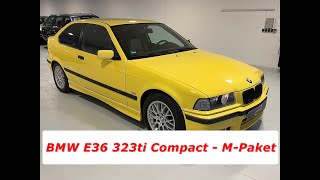 BMW E36 323 ti Compact  in Dakargelb  MPaket  ein echter Hingucker [upl. by Launcelot]