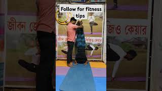 fitness workout done by yoga ampgym lady [upl. by Belle814]