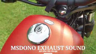 Hyosung Aquila GV125S MSDONO Exhaust Sound vs STOCK [upl. by Hillyer]