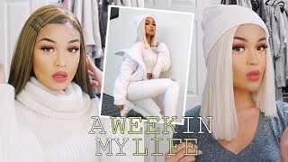 A WEEK IN MY LIFE VLOG ♡ Dying My Hair PLATINUM BLONDE [upl. by Jaynes]