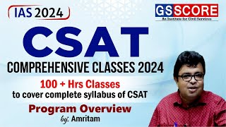 Crack IAS Prelims 2024 with CSAT Comprehensive Classes  Program Overview  csatforupsc [upl. by Nahn]