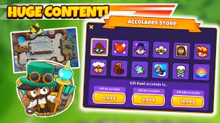 BTD6 Update 420 Early Access  REVENUE Share NEW Geraldo Skin New Map And More [upl. by Esylle]