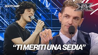 Tutti in piedi per Lorenzo Salvetti e “Destri” di Gazzelle a X FACTOR 2024  BOOTCAMP [upl. by Ahsercel]