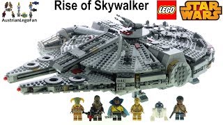 LEGO Star Wars 75257 Millennium Falcon Rise of Skywalker Edition  Lego Speed Build Review [upl. by Angela105]