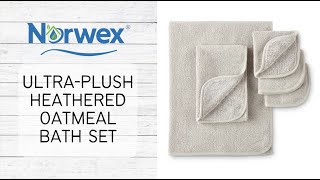 Norwex Ultra Plush Heathered Oatmeal Bath Set [upl. by Jourdan]