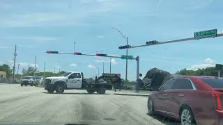 Driving from West Perrine Florida to the gas station in Key Largo Florida on a hot day [upl. by Htelimay998]