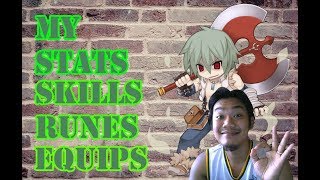 My Whitesmith  Stats Skills Equips amp Runes BUILD Ragnarok Mobile [upl. by Cassey]