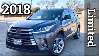 Detailed Review amp Drive  2018 Toyota Highlander Limited [upl. by Alyag552]