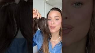 Solución para canas hairstyle bangs hairextensions fakebangs grayhair flequillo canas [upl. by Hare919]