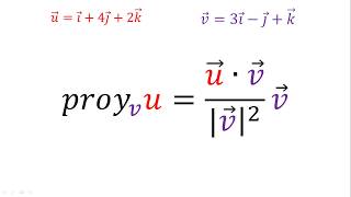 Proyección de un vector sobre otro en R3  Ejemplo 1 [upl. by Teague]