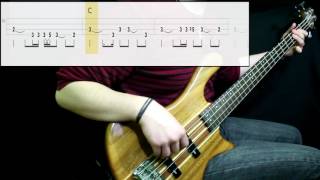 Radiohead  Creep Bass Cover Play Along Tabs In Video [upl. by Lipski540]