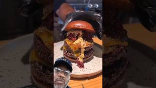 Snub or grub The Meaty Masterpiece A Bacon Pastrami Burger Recipe 🍔 foodie food [upl. by Keldah]