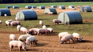 How Free Range Farms In America Raise Millions Of Pigs  Farming Documentary [upl. by Cormier]