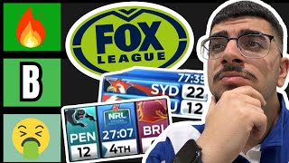 Ranking EVERY Fox Sports NRL Scoreboard Designs [upl. by Auahsoj]