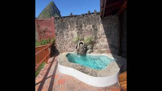 Ladera Resort StLucia Gros Piton Suite tour [upl. by Meekar]