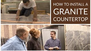 How to Install a Granite Countertop [upl. by Akcirderf]